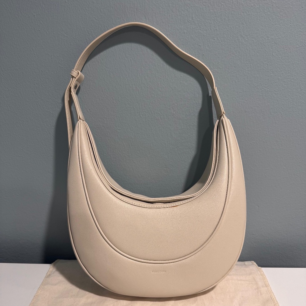 Elbagetev Ostra Cream Mini Bag 100% Genuine Leather